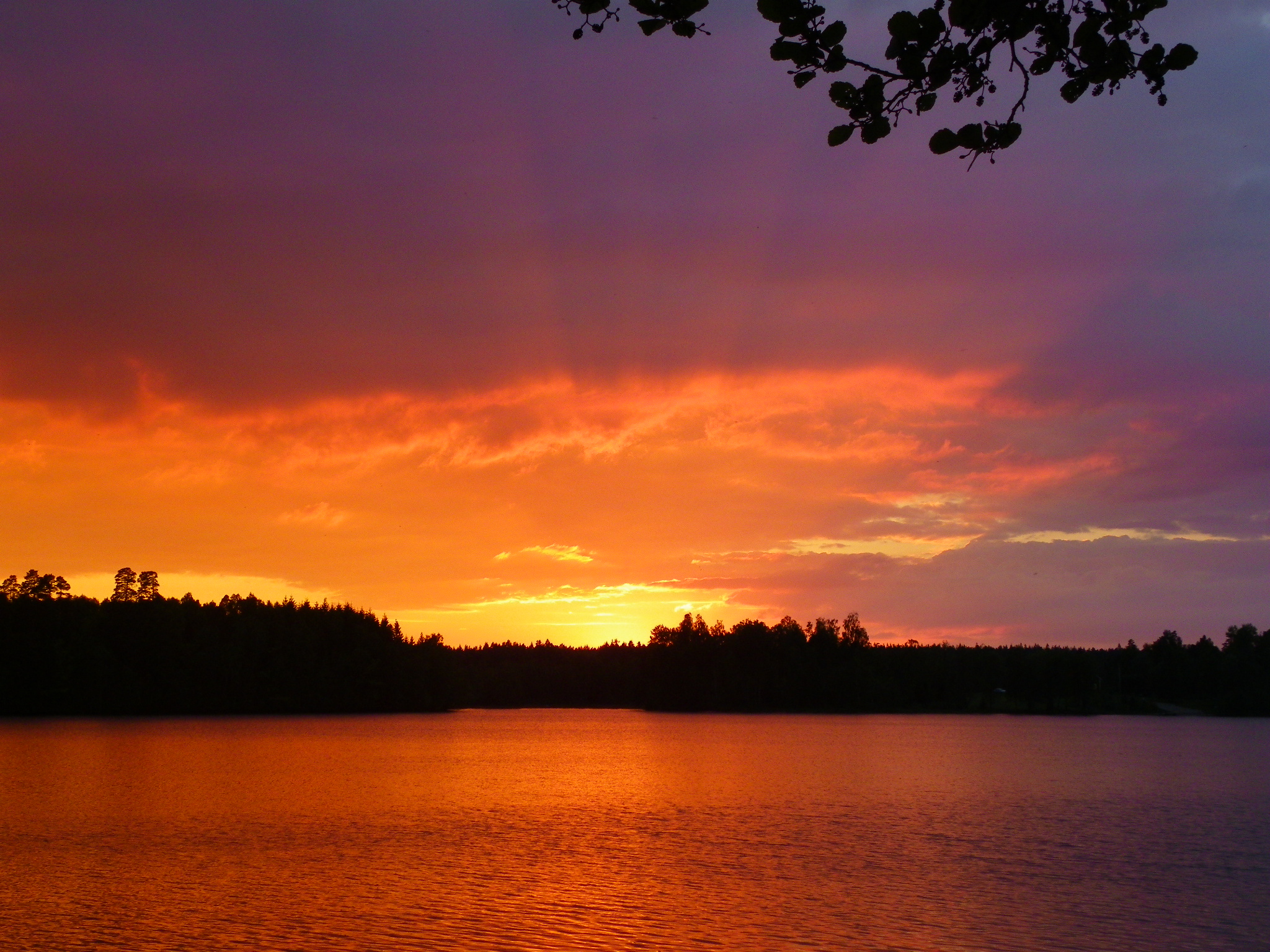 See Tuvesjön in den Abendstunden
